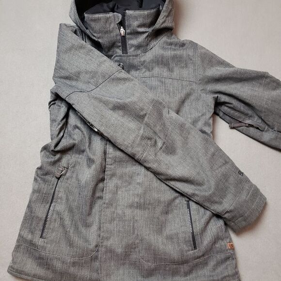 Women’s Burton Dry Ride jacket WB Jet Set JK Gray EUC SIZE S - Picture 3 of 16